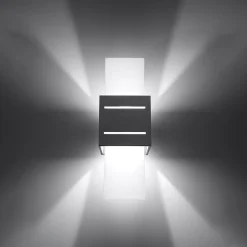 Applique en aluminium/verre 1 ampoule 4000K - 10x12x30cm Sollux