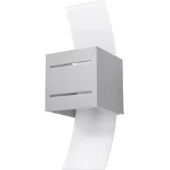 Applique en aluminium/verre 1 ampoule 4000K - 10x12x30cm Sollux