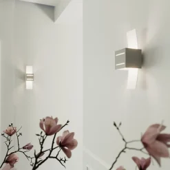 Applique en aluminium/verre 1 ampoule 4000K - 10x12x30cm Sollux