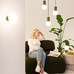 Applique en aluminium/verre 1 lampes 12x17x12cm Sollux