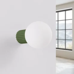 Applique en aluminium/verre 1 lampes 12x17x12cm Sollux