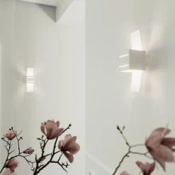 Applique en aluminium/verre 1 ampoule 4000K - 10x12x30cm Sollux