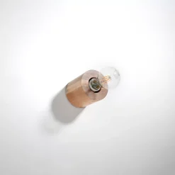 Applique en bois 1 ampoule 3000K - 10x10x10cm Sollux