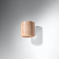 Applique en bois 1 ampoule 3000K - 10x12x10cm Sollux