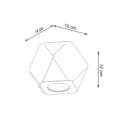 Applique en bois 1 ampoule 4000K - 12x14x12cm Sollux