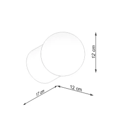Applique en bois 1 ampoule 4000K - 12x17x12cm Sollux