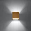 Applique en bois 1 ampoule 3000K - 10x12x10cm Sollux