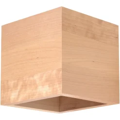 Applique en bois 1 ampoule 3000K - 10x12x10cm Sollux