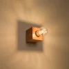 Applique en bois 1 lampes 10x10x10cm Sollux