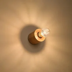 Applique en bois 1 lampes 10x10x10cm Sollux