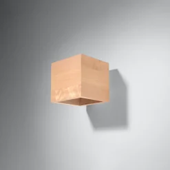 Applique en bois 1 lampes 10x12x10cm Sollux