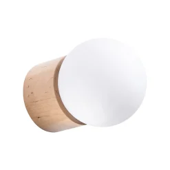 Applique en bois 1 lampes 12x17x12cm Sollux