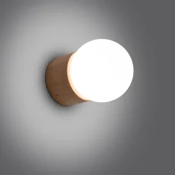 Applique en bois 1 lampes 12x17x12cm Sollux