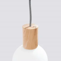 Applique en bois/verre 1 ampoule 4000K - 6x25x67cm Sollux