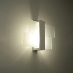 Applique en bois/verre 1 lampes 43x12x30cm Sollux