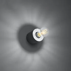 Applique en béton 1 ampoule 4000K - 10x10x10cm Sollux