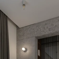 Applique en béton 1 lampes 10x10x10cm Sollux