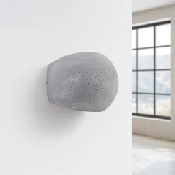 Applique en béton 2 lampes 18x14x14cm Sollux