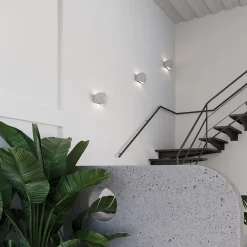 Applique en béton 2 lampes 18x14x14cm Sollux