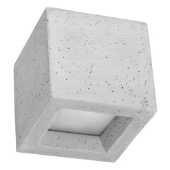Applique en béton/verre 1 lampes 12x12x10cm Sollux