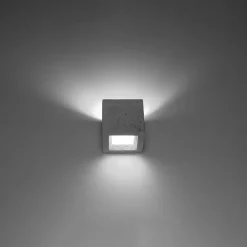 Applique en béton/verre 1 lampes 12x12x10cm Sollux