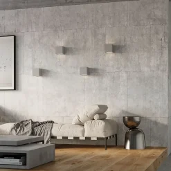 Applique en béton/verre 1 lampes 12x12x10cm Sollux