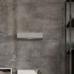 Applique en béton/verre 2 lampes 50x12x10cm Sollux