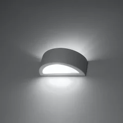 Applique en céramique 1 ampoule 3000K - 20x9x10cm Sollux