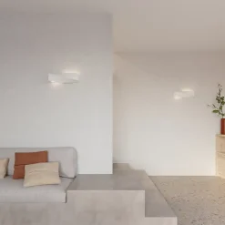 Applique en céramique/verre 1 ampoule 4000K - 42x12x14cm Sollux