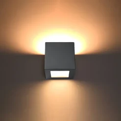 Applique en céramique/verre 1 ampoule 3000K - 14x14x14cm Sollux