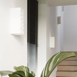 Applique en céramique/verre 1 ampoule 3000K - 10.5x10.5x26cm Sollux