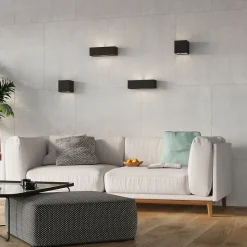 Applique en céramique/verre 1 ampoule 4000K - 32.5x9.5x9.5cm Sollux