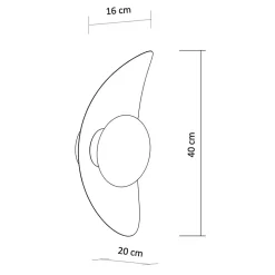 Applique en métal et verre ultra tendance - Isola