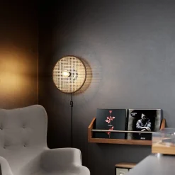 Applique en rotin Ø40cm GoodHome Tonkin