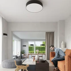 Applique en tissu/verre/acier 2 ampoules 4000K - 45x15x12cm Sollux