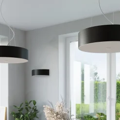 Applique en tissu/verre/acier 2 ampoules 4000K - 45x15x12cm Sollux