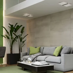 Applique en verre/acier 2 ampoules 3000K - 35x5x18cm Sollux