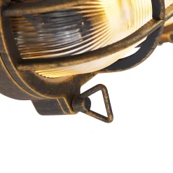 Applique et plafonnier or/laiton ovale IP44 - Noutica