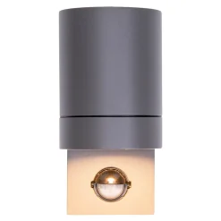 Applique exterieure Rombe aluminium anthracite detecteur de mouvement minuterie ampoule interchangeable 7 x 12,5 x 16,4 cm