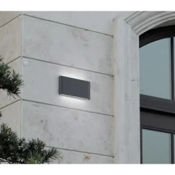 Applique extérieure étanche bi-directionnelle anthracite -Trio - Thames II