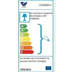 Applique extérieure filaire IP44 (GU10) - Gris - Voltman