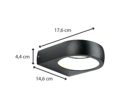 Applique extérieure filaire IP54 (470Lm) Noir - Voltman