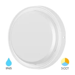 Applique extérieure LED 12W 3en1 IP65 Blanc