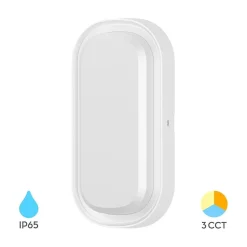 Applique extérieure LED 12W 3en1 IP65 Blanc