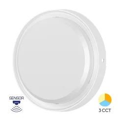 Applique extérieure LED 18W avec Détecteur micro-ondes IP65 Blanc