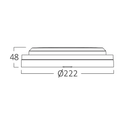Applique extérieure LED 18W 3en1 IP65 Noir