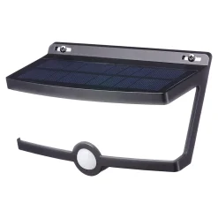 Applique extérieure murale LED solaire noir 6,3 W IP44 détecteur de mouvement H.5,3 cm