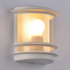 Applique extérieure murale 20 W IP44 blanc H.25 cm Little Garden Cagliari