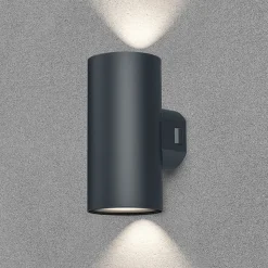 Applique extérieure VEKTA-D2 noir 2x9W 3en1 IP65