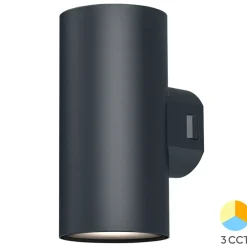 Applique extérieure VEKTA-D2 noir 2x9W 3en1 IP65